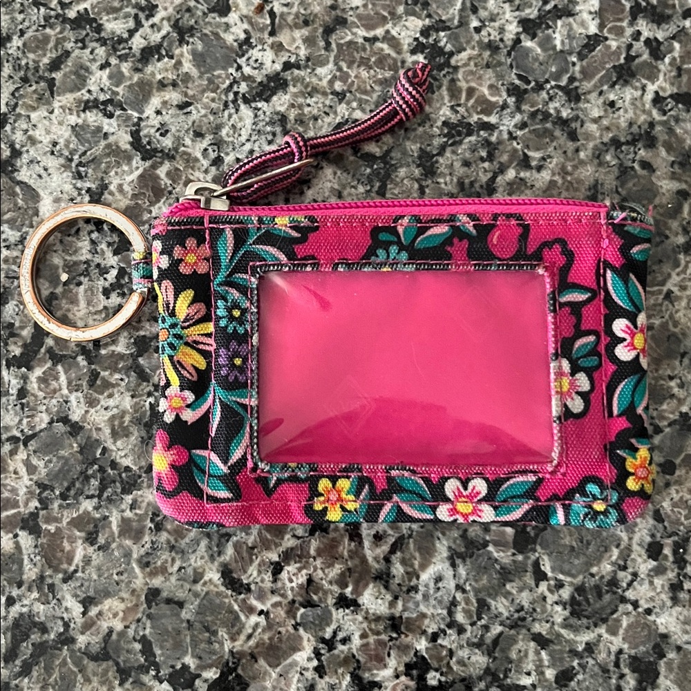 Floral Pink Vera Bradley ID Holder/Wallet